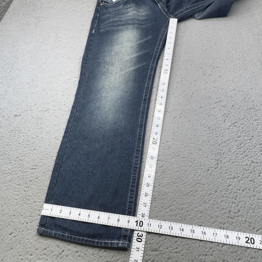 True Religion Jeans Men 34 Blue Medium Wash Billy Super T Relaxed Bootcut Logo